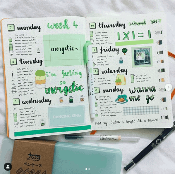 School Themed Bullet Journal