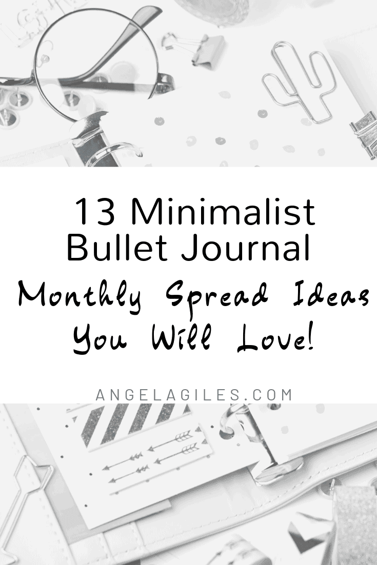13 Minimalist Bullet Journal Monthly Spreads
