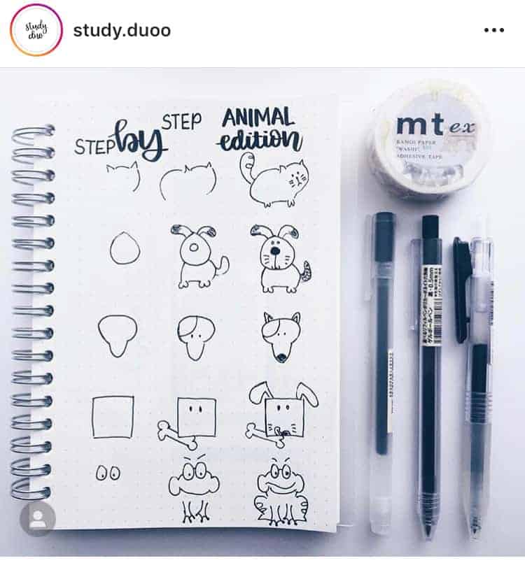 17 Cute Bullet Journal Doodles You Can Easily Copy on Your Spreads ...