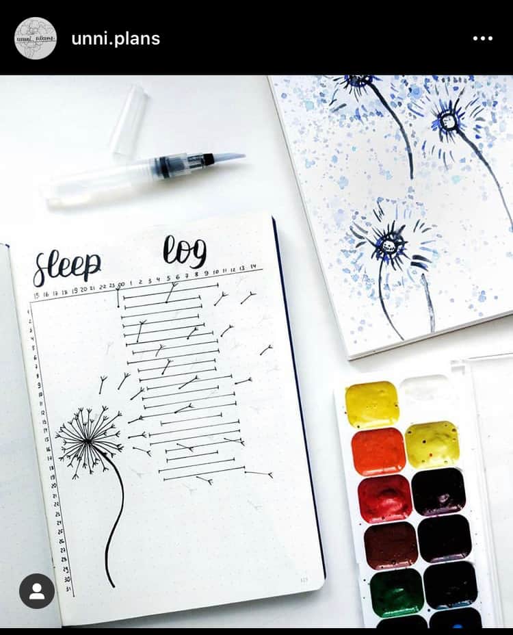 How To Create A Sleep Tracker For Bullet Journal