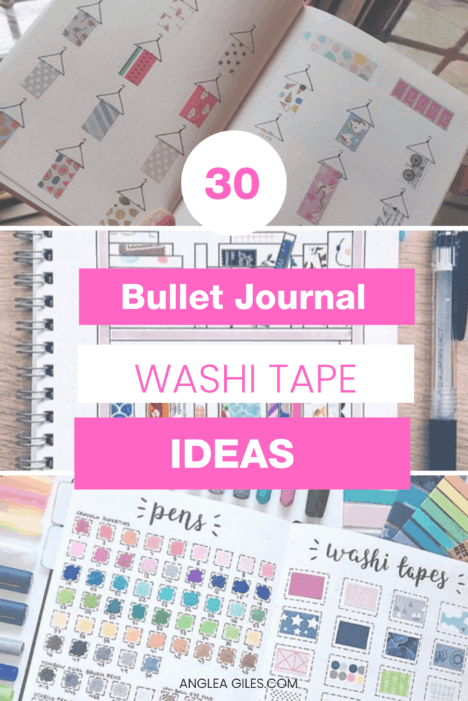 30 Pretty Bullet Journal Washi Tape Ideas - Angela Giles