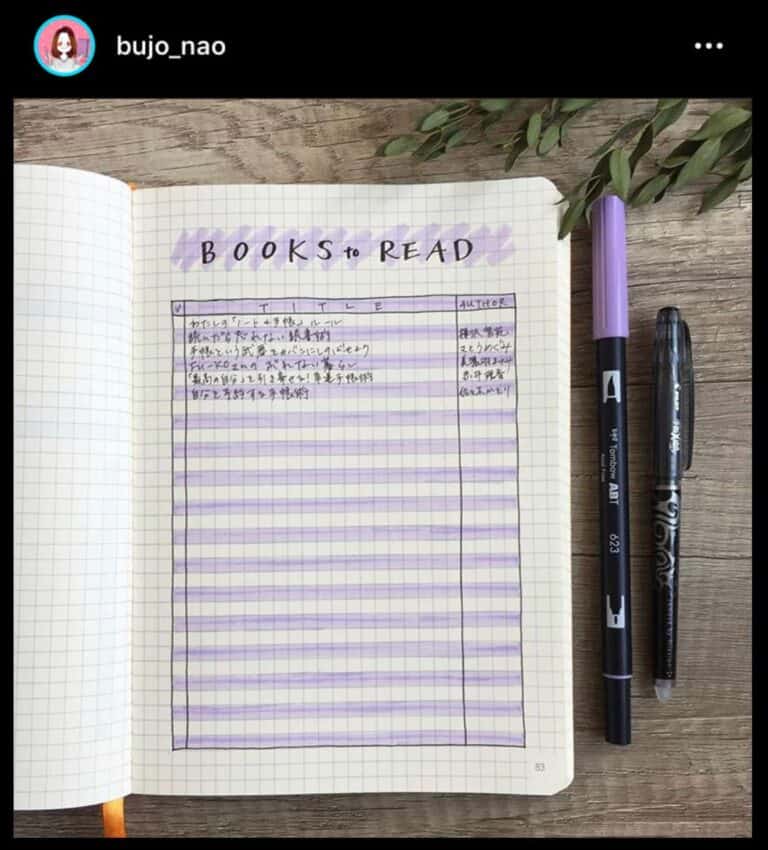 30 Bullet Journal Book Trackers for Book Lovers Angela Giles