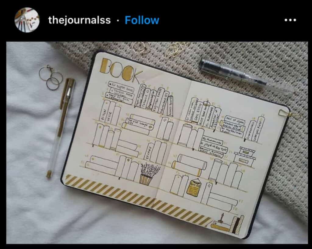 30 Bullet Journal Book Trackers for Book Lovers - Angela Giles