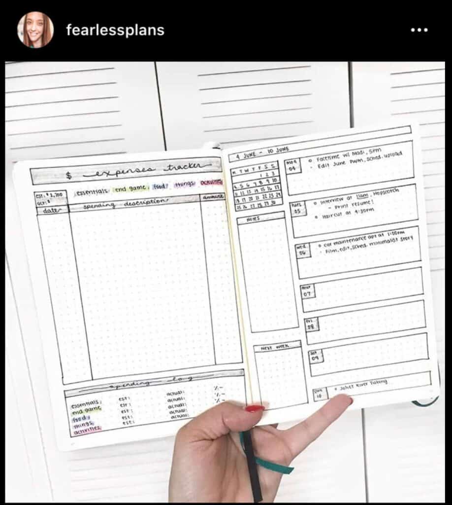 40 Best Bullet Journal Budget Trackers That Will Help You Manage Your