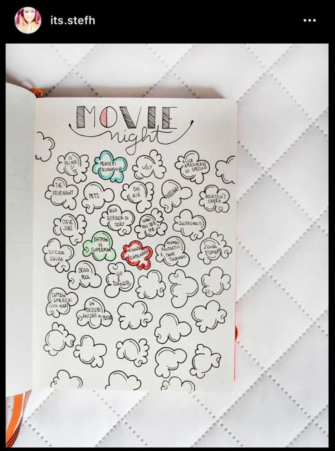 The Prettiest Ways to Track Your Bullet Journal Movies and TV Shows ...