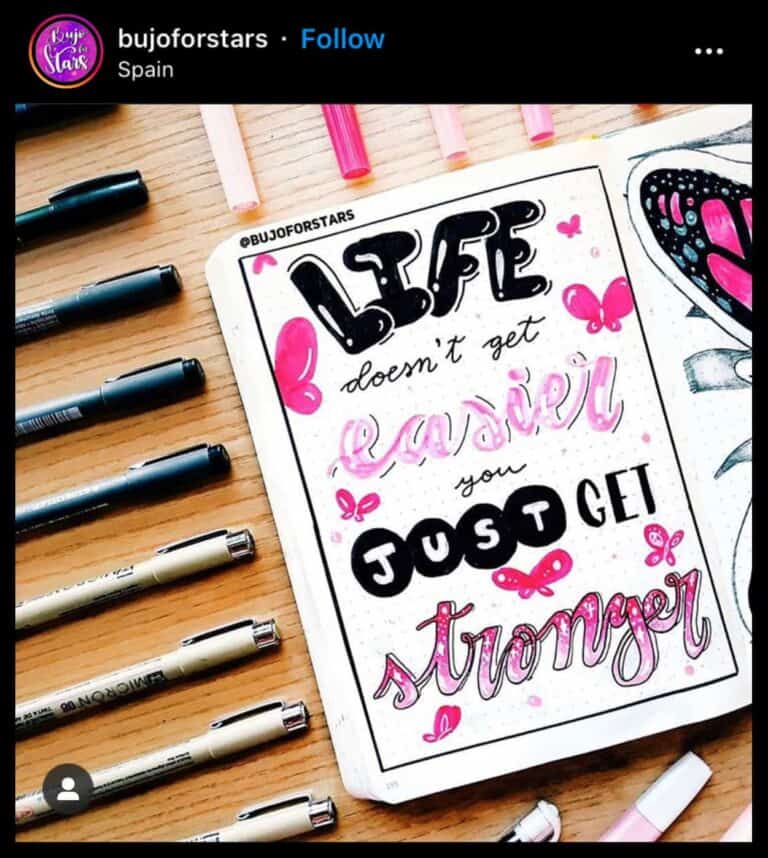 30 Cute Bullet Journal Quote Page Ideas That Will Motivate You Angela