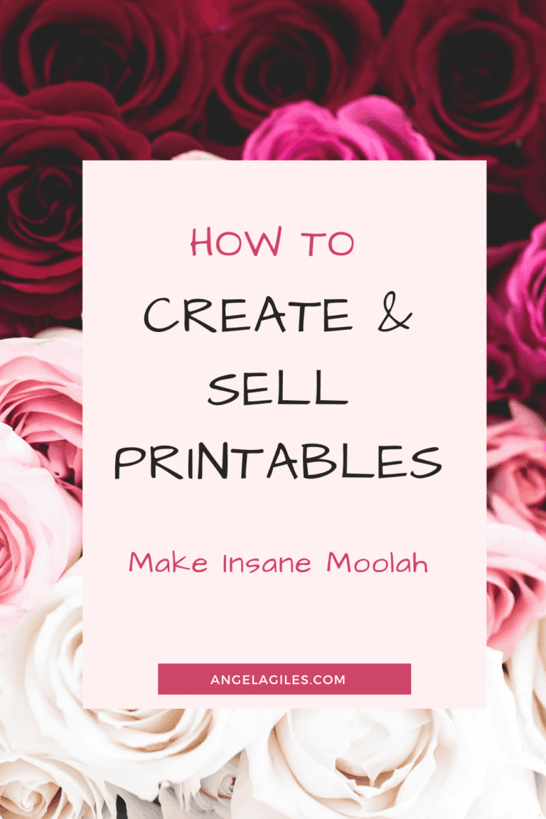 How to Create and Sell Printables on Your Blog - Angela Giles
