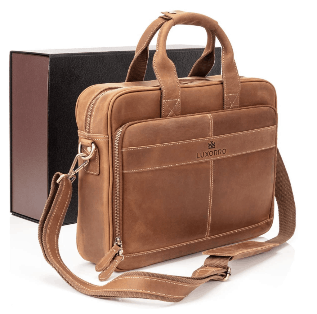 Top 10 Best Leather Laptop Bags for Men and Women - Angela Giles