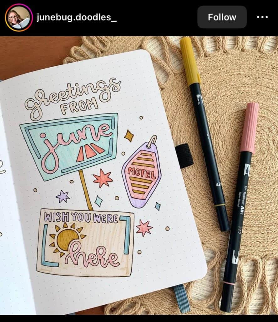 bullet journal cover ideas iinspired by your travels