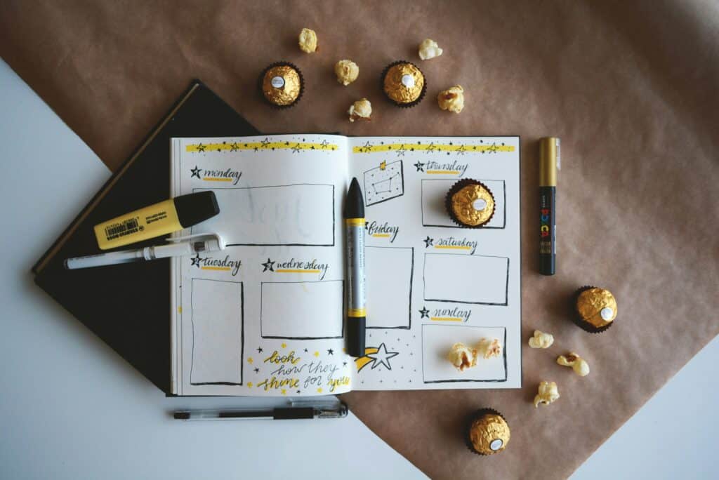 Bullet journal pages to nurture your mental health