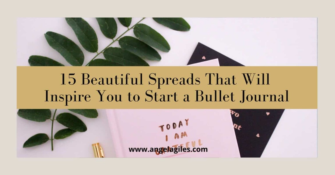 inspiring bullet journal spread