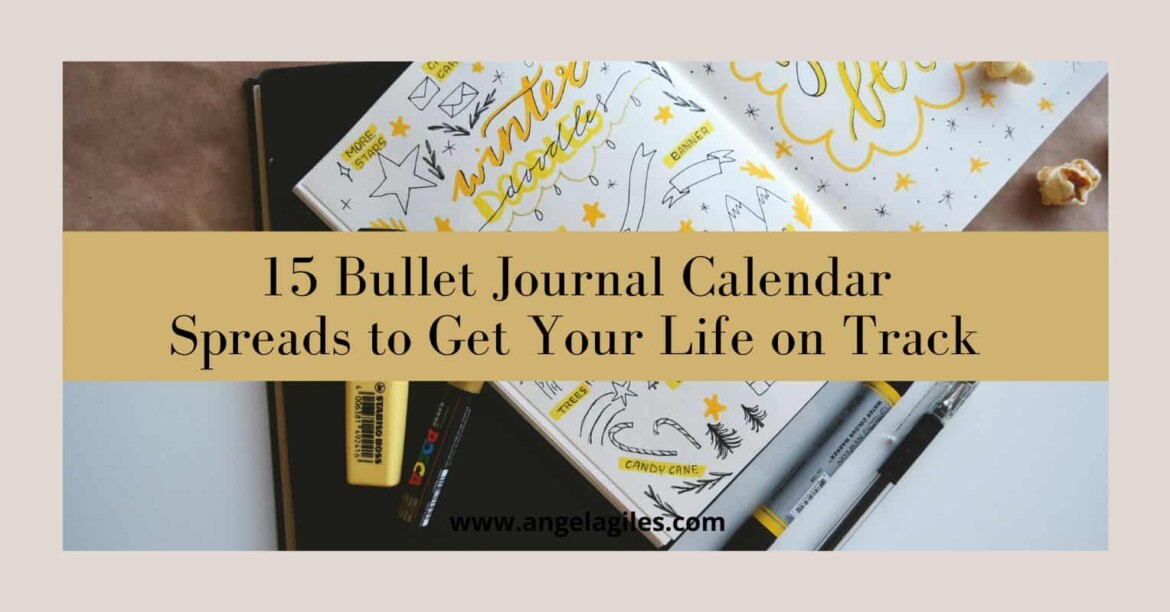 bullet journal calendar ideas